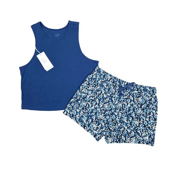 Johnny Was x Calme Athleisure Top & Shorts Set - Size M/L - Picture 1 of 11